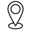 Phisical address marker icon